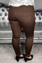 Aida PA Stretch Trousers 7/8 Women Chicory Coffee - Freequent
