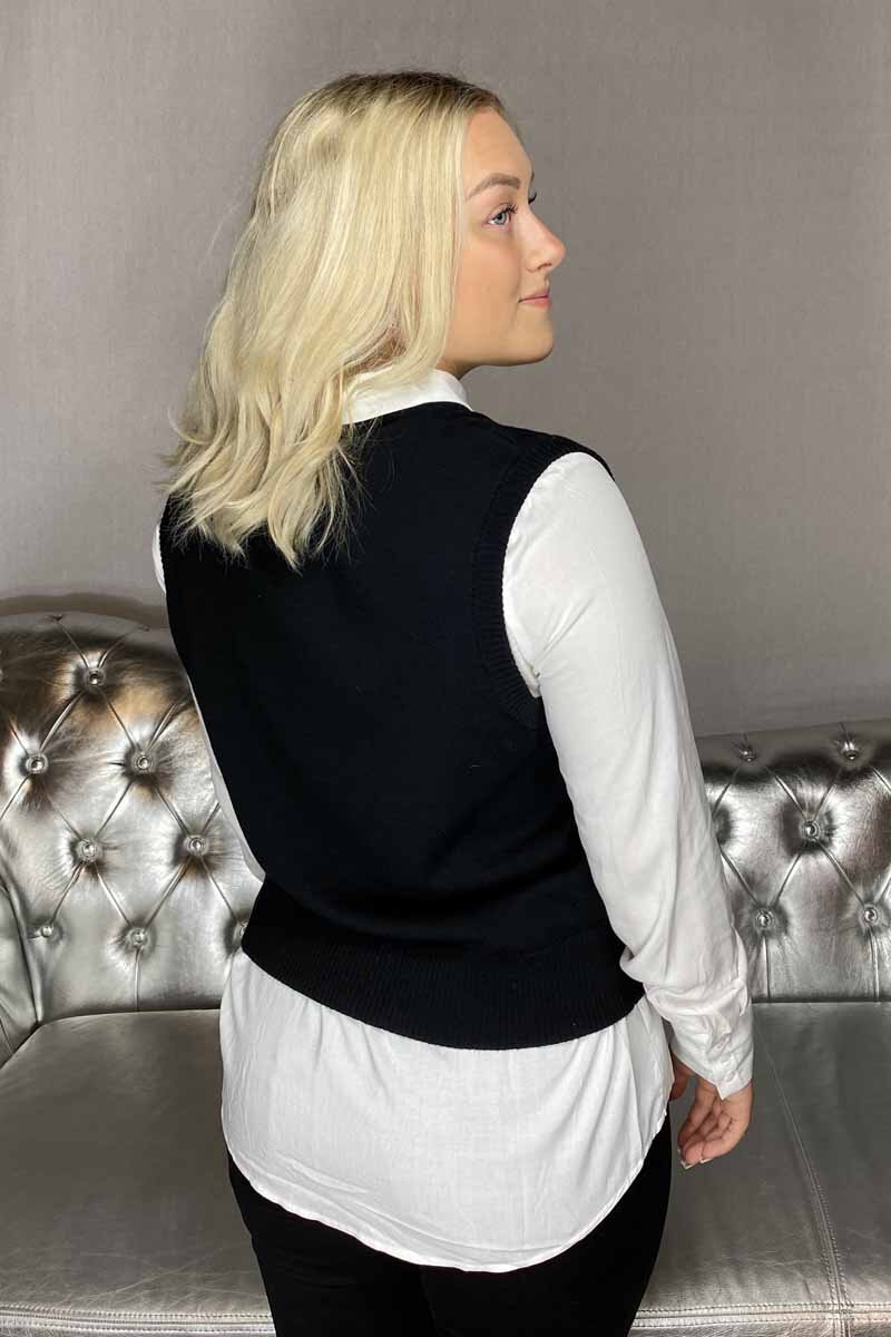 Amazy Väst Dam Svart - Freequent