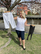 Amie Långa Shorts Power Dam Mörkblå - Freequent