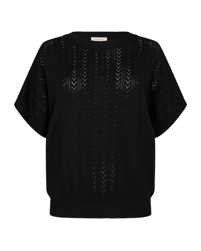 Ani Kortärmad Pullover Dam Black Freequent