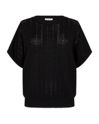 Ani Kortärmad Pullover Dam Black Freequent