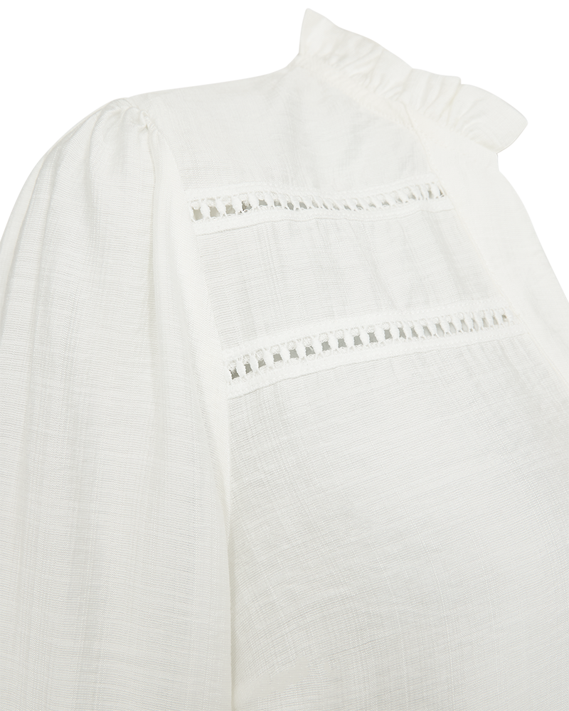 Antina Blus Dam Star Off-White Freequent