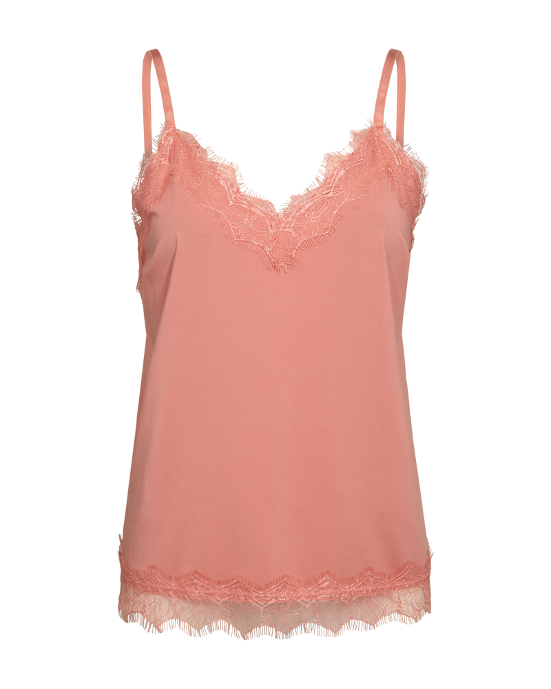 Bicco Lace Linne Dam Burnt Coral - Freequent