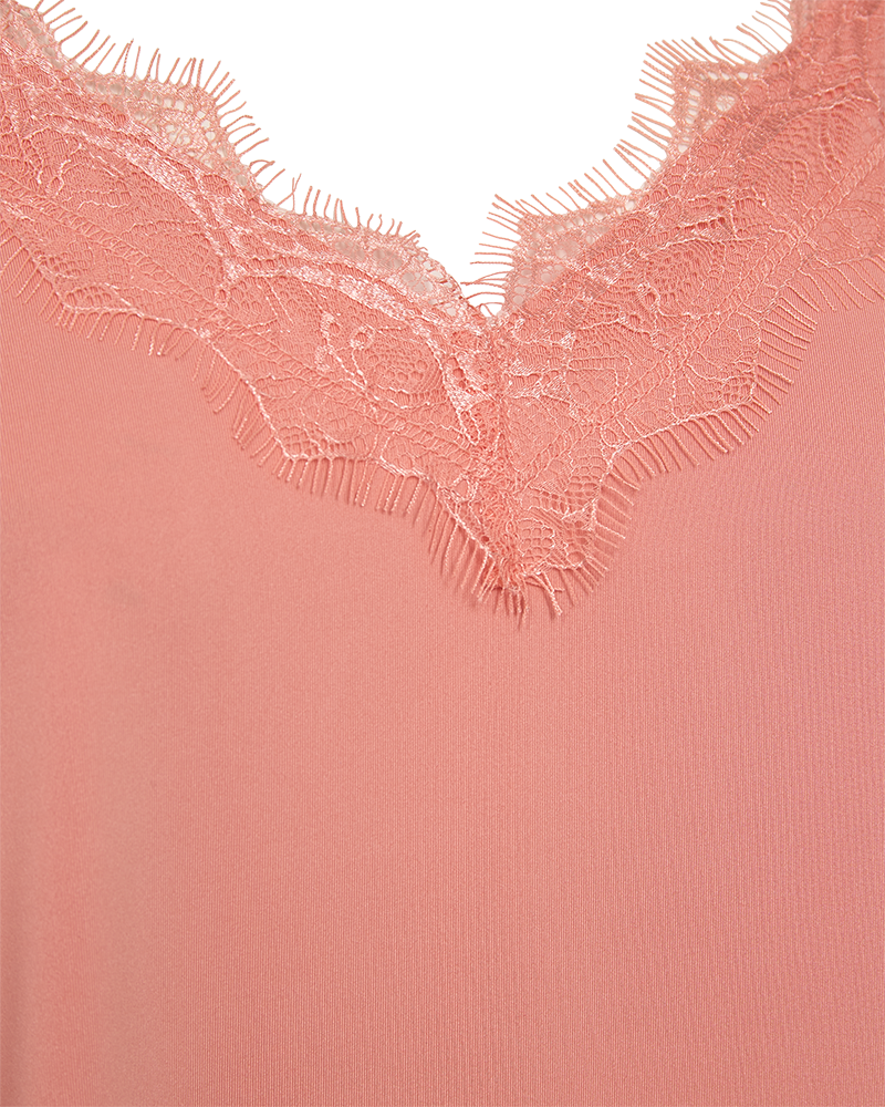 Bicco Lace Linne Dam Burnt Coral - Freequent
