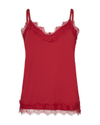 Bicco Lace Linen Top Women Chili Pepper Freequent