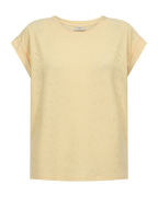 Blond T-shirt Dam Gul Golden Haze | Smilebutiken - Freequent