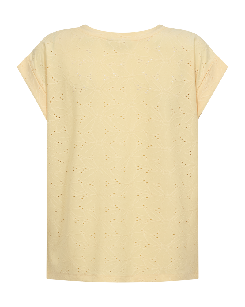 Blond T-shirt Dam Gul Golden Haze | Smilebutiken - Freequent