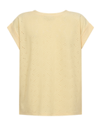 Blond T-shirt Dam Gul Golden Haze | Smilebutiken - Freequent