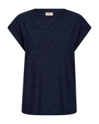 Blond T-shirt Dam Mörkblå Navy Blazer | Smilebutiken - Freequent