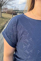 Blond T-shirt Dam Mörkblå Navy Blazer | Smilebutiken - Freequent