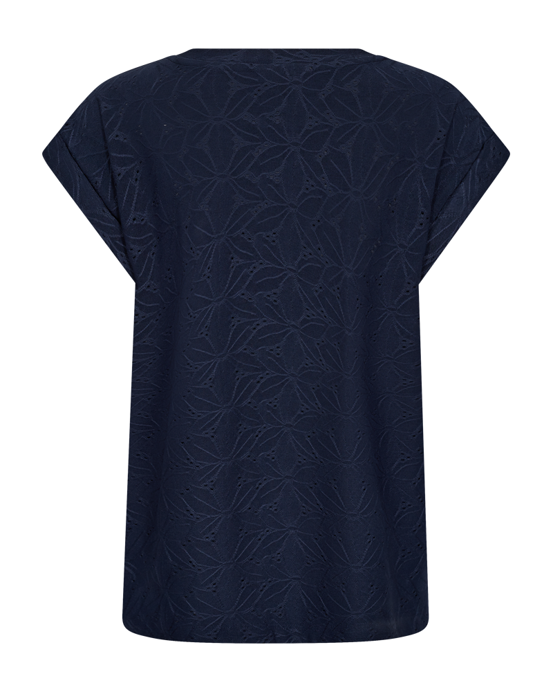 Blond T-shirt Dam Mörkblå Navy Blazer | Smilebutiken - Freequent