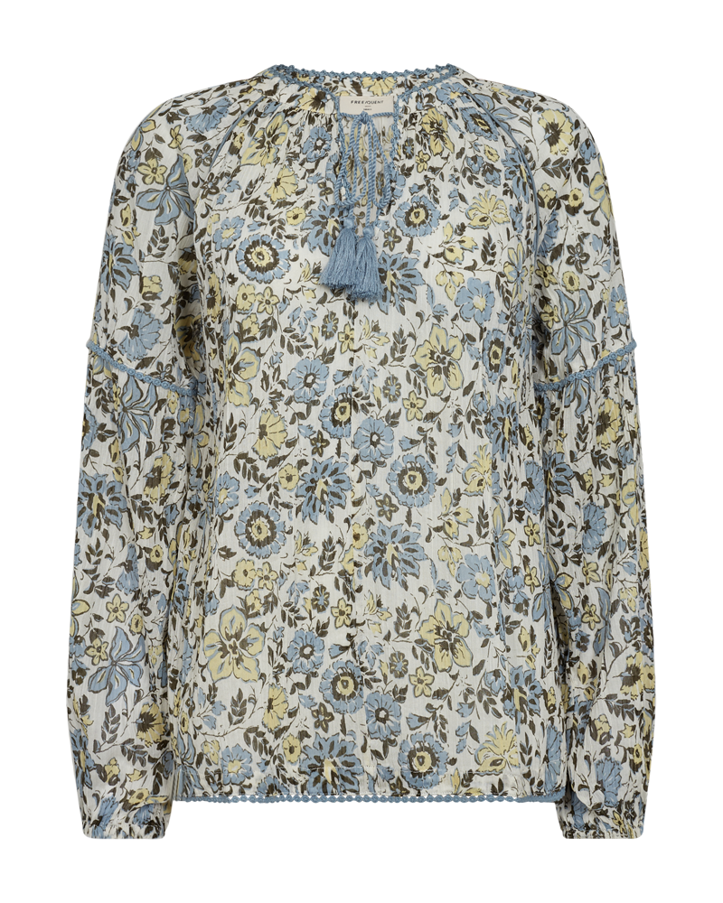 Carin Blouse Women Star Off White W Chambray Blue Freequent