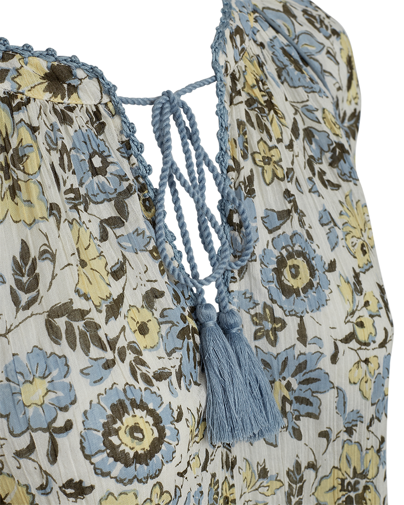 Carin Blouse Women Star Off White W Chambray Blue Freequent