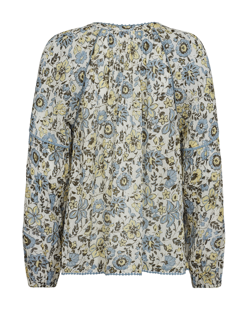 Carin Blouse Women Star Off White W Chambray Blue Freequent