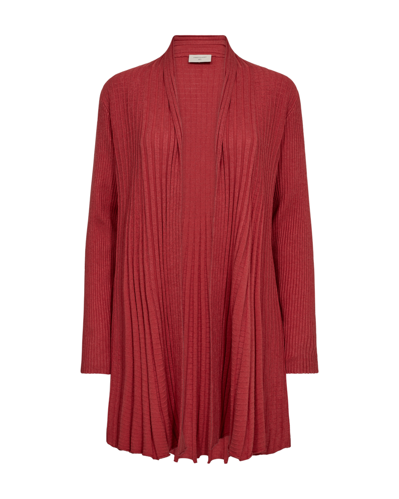 Claudisse Long Cardigan Dam Baked Apple Melange Freequent