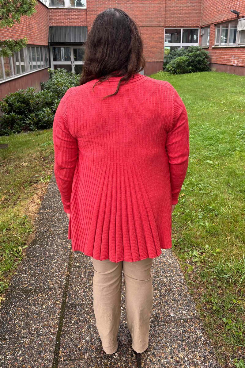 Claudisse Long Cardigan Dam Baked Apple Melange Freequent