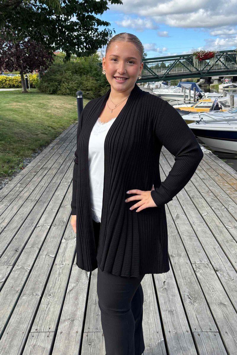 Claudisse Long Cardigan Women Black - Freequent