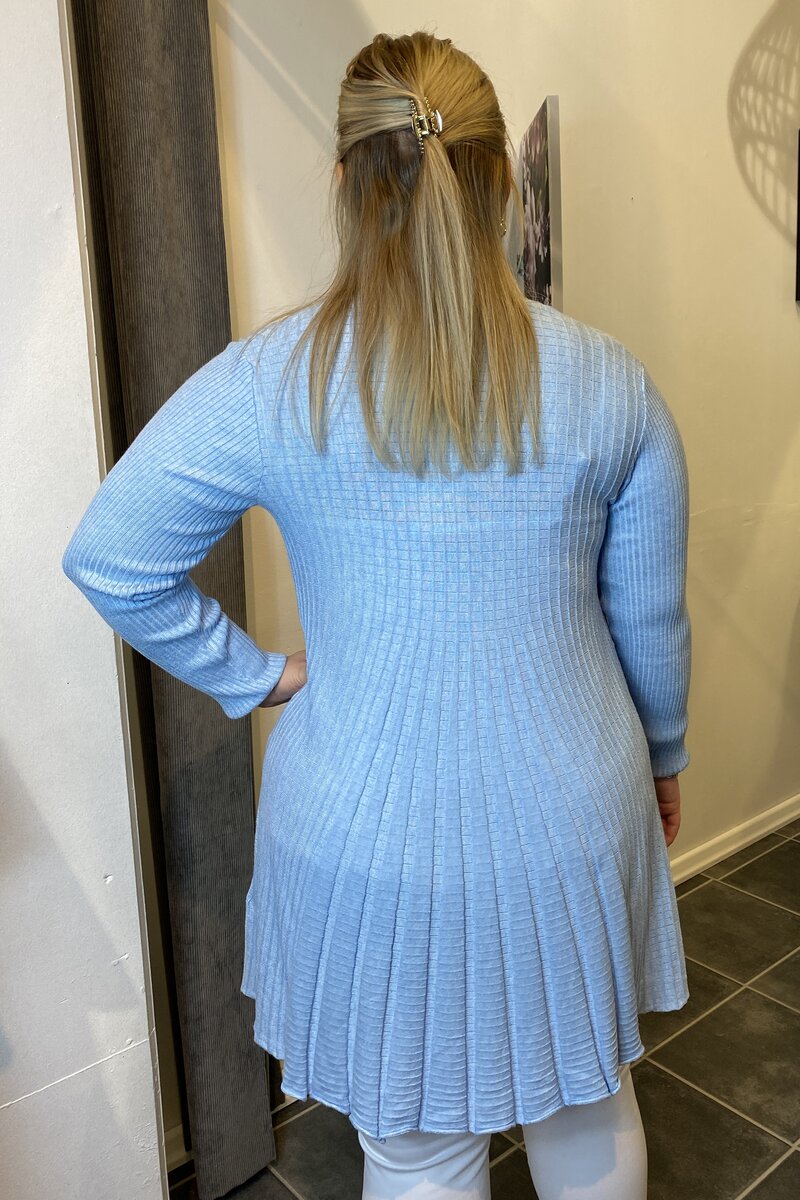 Claudisse Long Cardigan Dam Chambray Blue Melange Freequent
