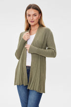 Claudisse Long Cardigan Dam Deep Lichen Green Mel Freequent