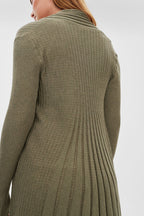 Claudisse Long Cardigan Dam Deep Lichen Green Mel Freequent