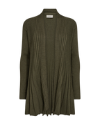 Claudisse Long Cardigan Women Olive Night Melange Freequent