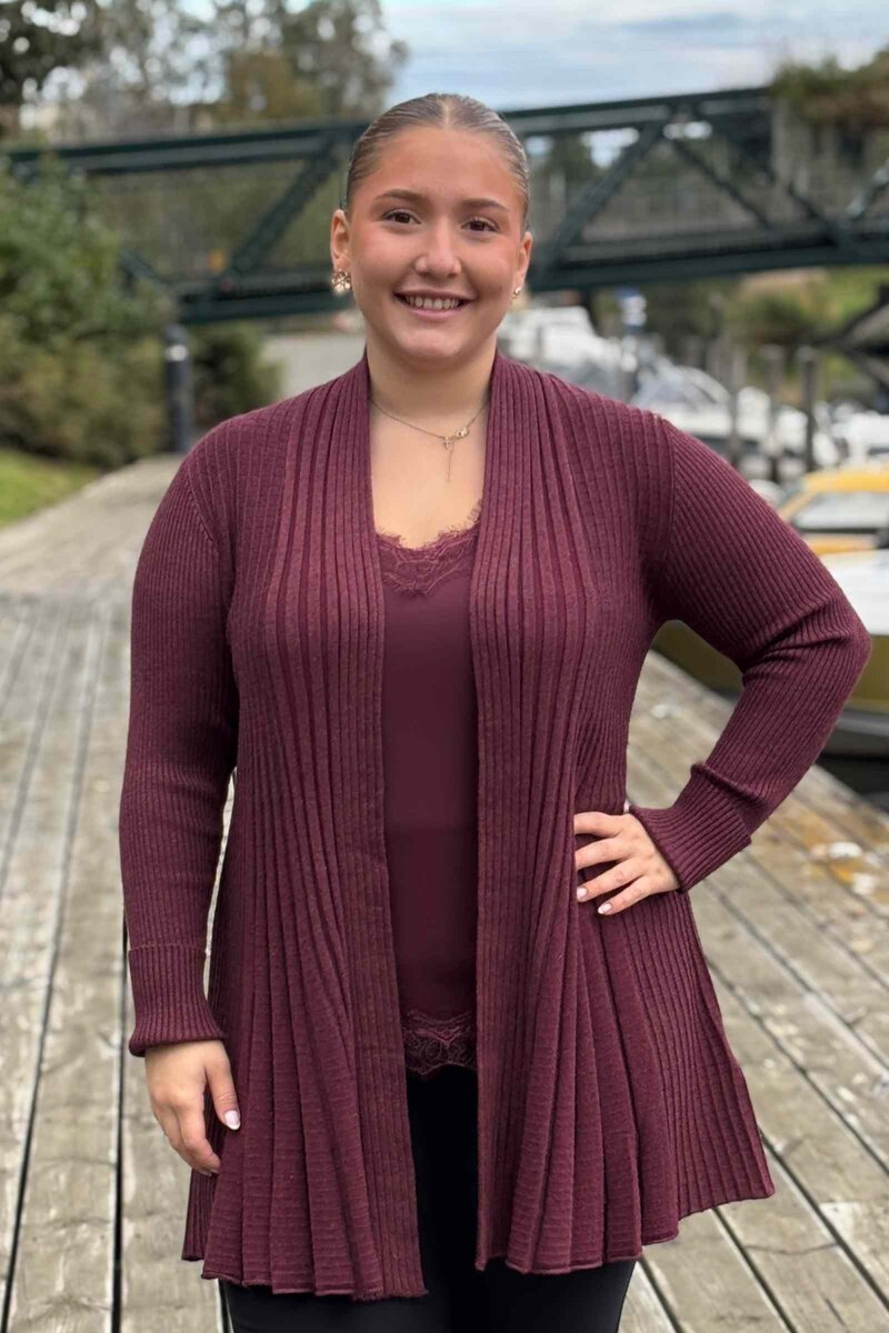 Claudisse Long Cardigan Dam Port Royal Melange Freequent