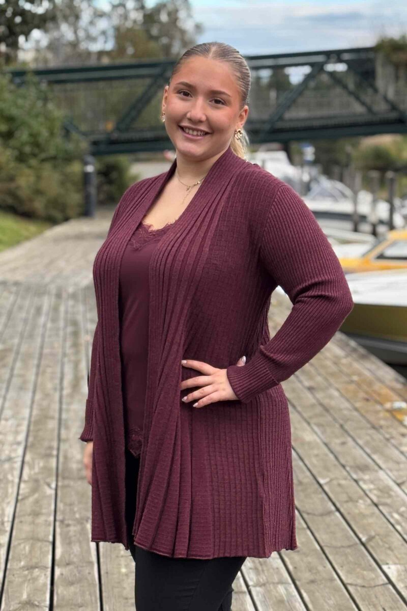 Claudisse Long Cardigan Dam Port Royal Melange Freequent