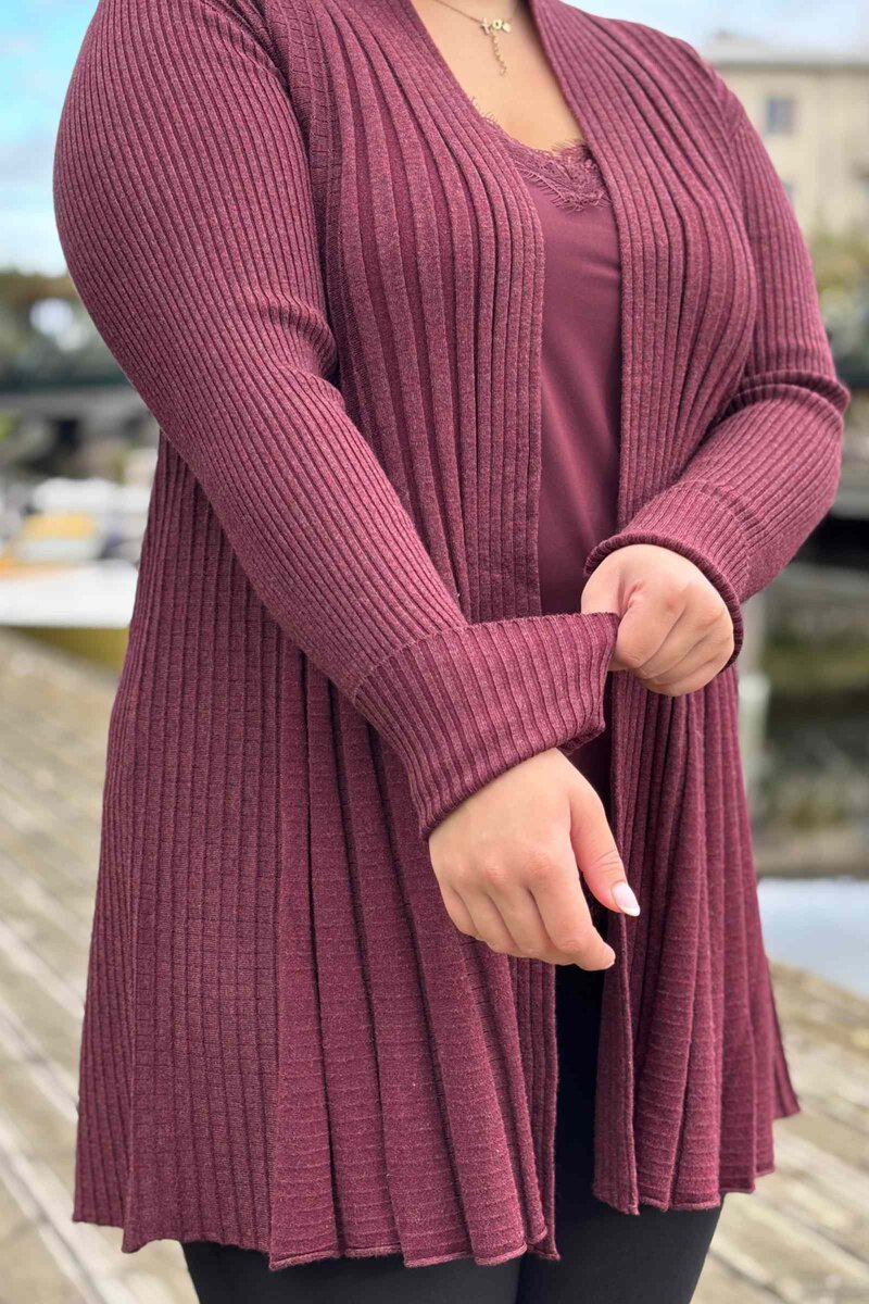 Claudisse Long Cardigan Dam Port Royal Melange Freequent