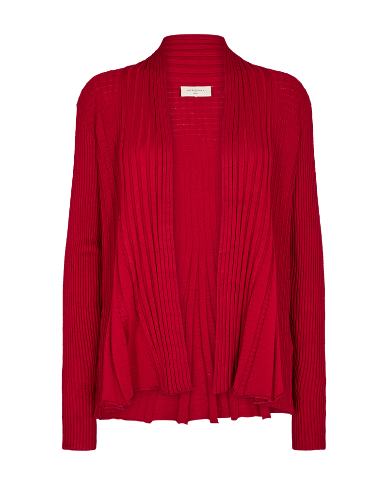 Freequent Claudisse Short Cardigan Women Chilli Pepper - Freequent
