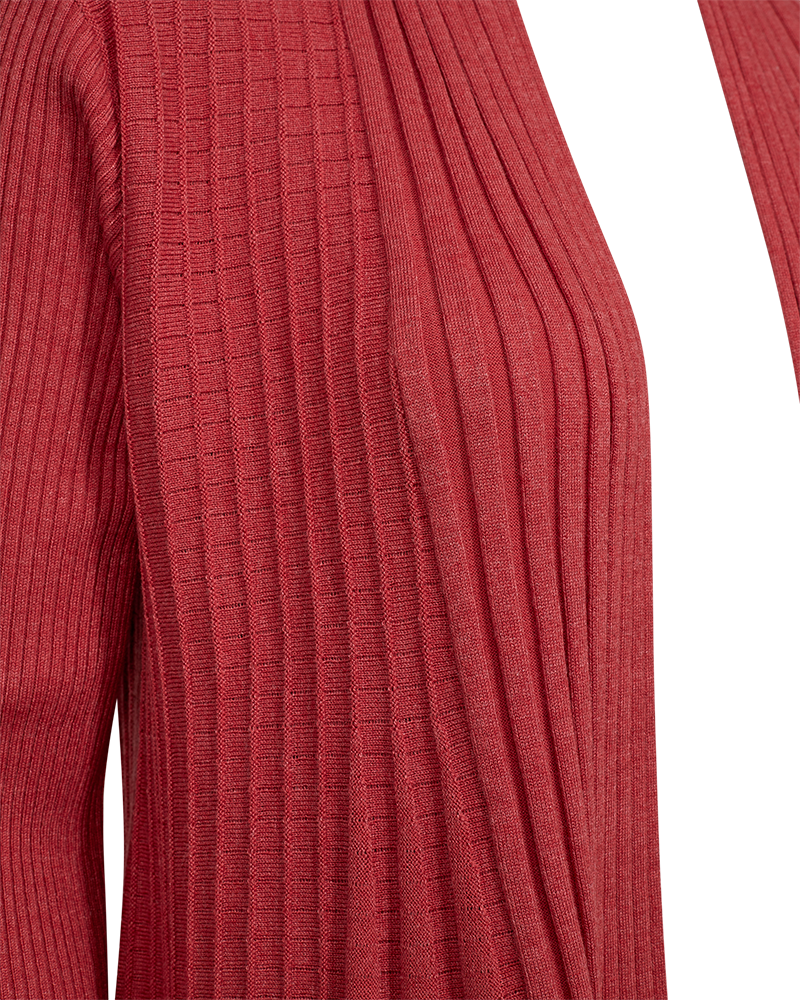 Claudisse Short Cardigan Dam Baked Apple Melange Freequent