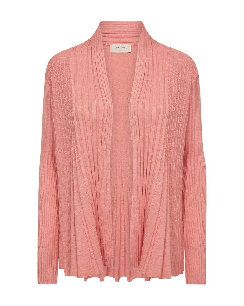 Claudisse Short Cardigan Dam Burnt Coral Melange Freequent