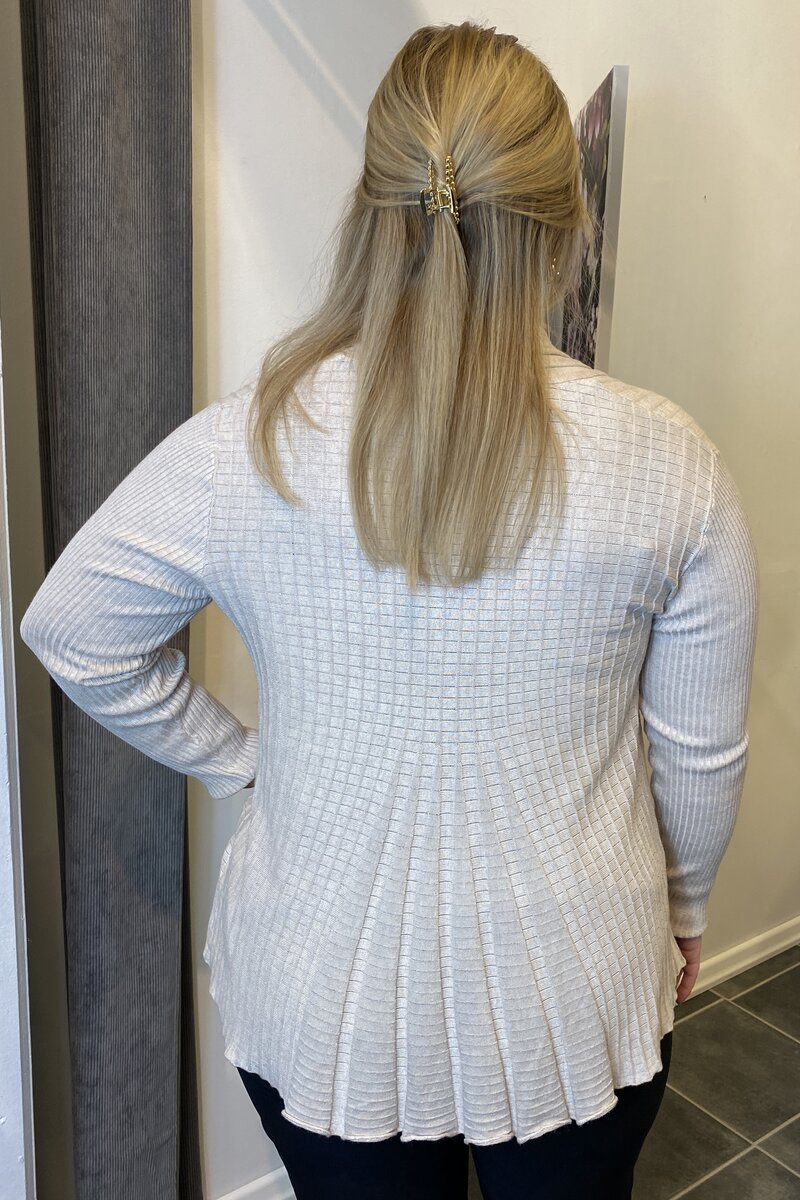Claudisse Short Cardigan Women Moonbeam Melange Freequent