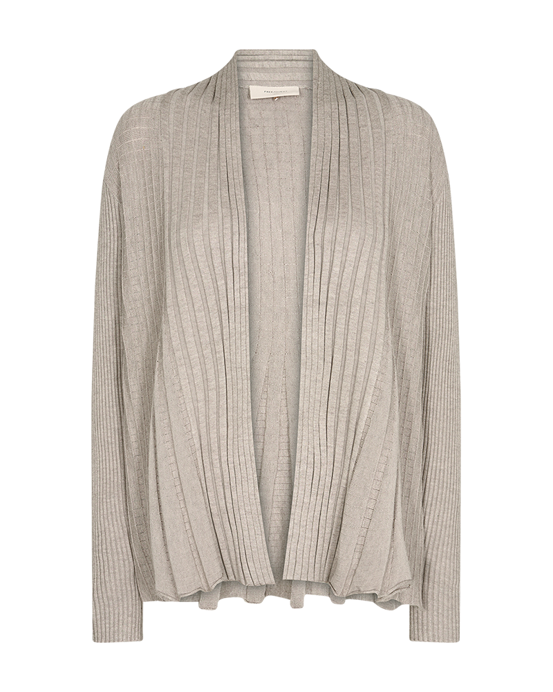 Claudisse Short Cardigan Women Moonbeam Melange Freequent