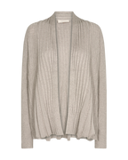 Claudisse Short Cardigan Dam Mushroom Melange - Freequent