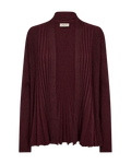 Claudisse Short Cardigan Dam Vinröd Port Royal Mel | Smilebutiken - Freequent
