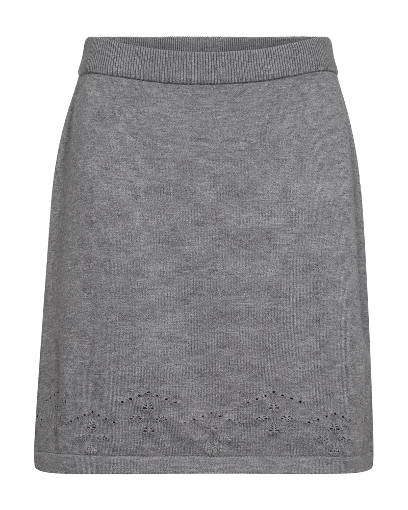 Claura Kjol Dam Medium Grey Melange Freequent
