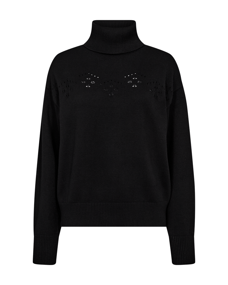 Claura Pullover Polo Women Black Freequent