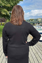 Claura Pullover Polo Women Black Freequent
