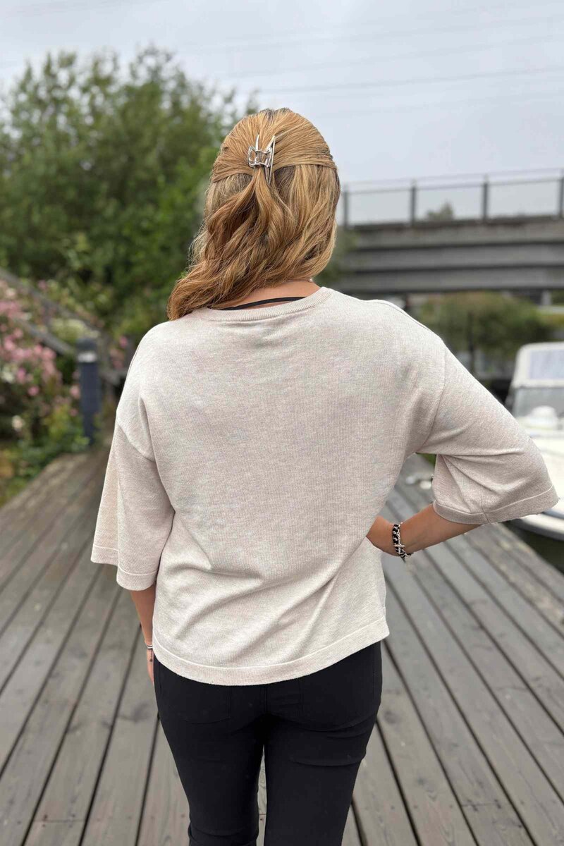 Conny Pullover Dam Moonbeam Melange Freequent
