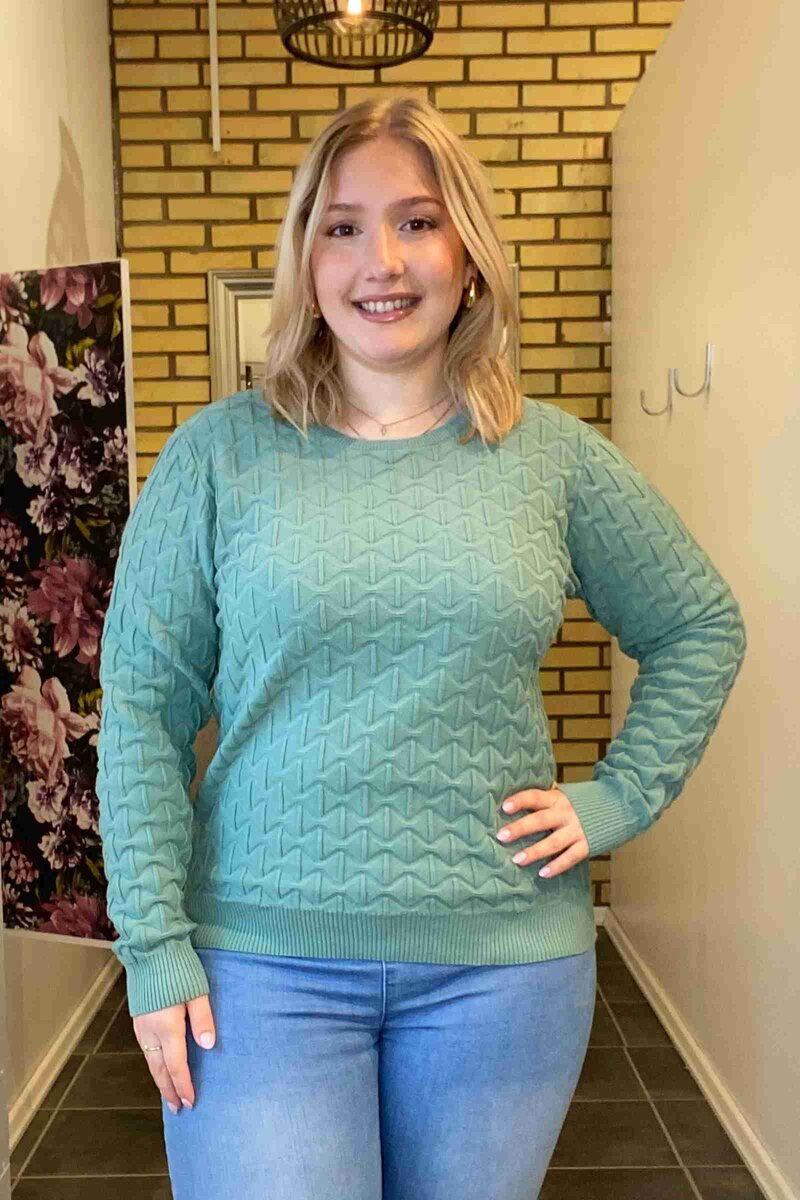 Dodo Pullover Round Neck Women Malachite Green Freequent