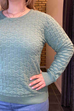 Dodo Pullover Round Neck Women Malachite Green Freequent