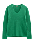Ellis V-ringad Tröja Dam Bright Green Freequent