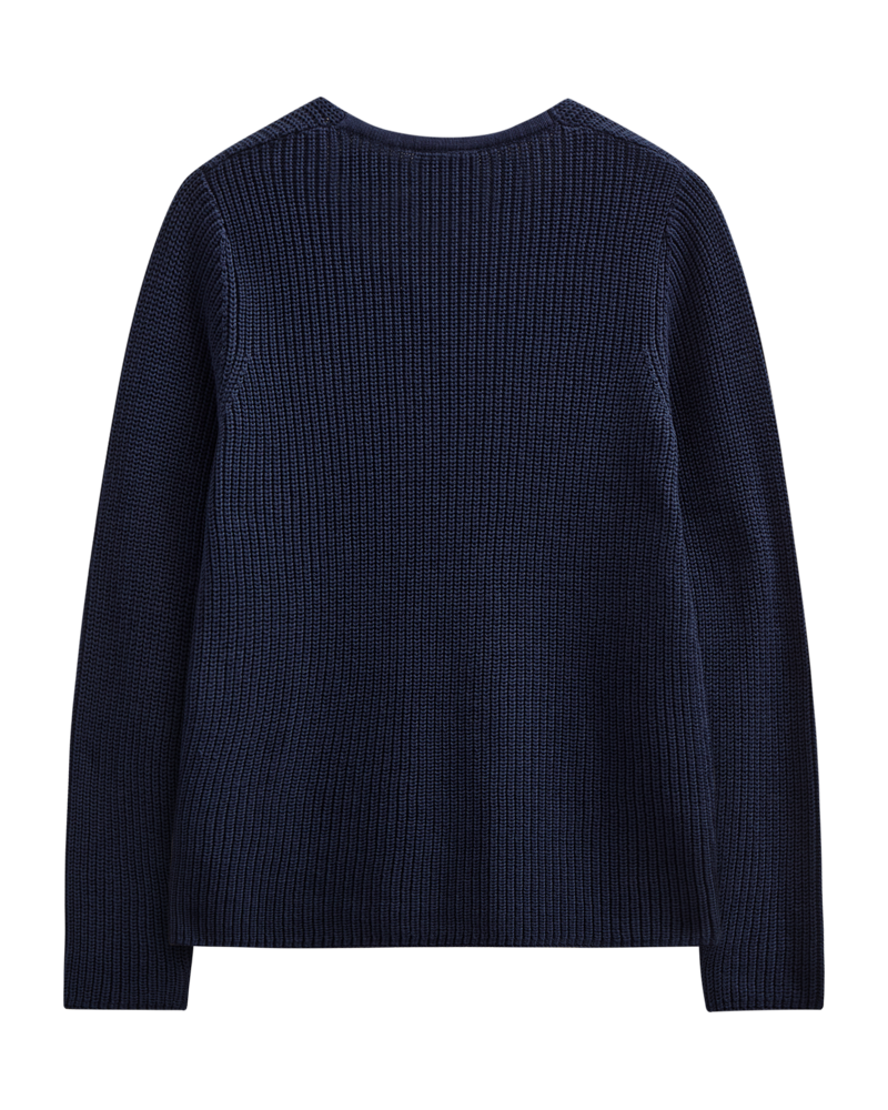 Ellis V-ringad Tröja Dam Navy Blazer Freequent