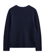 Ellis V-ringad Tröja Dam Navy Blazer Freequent