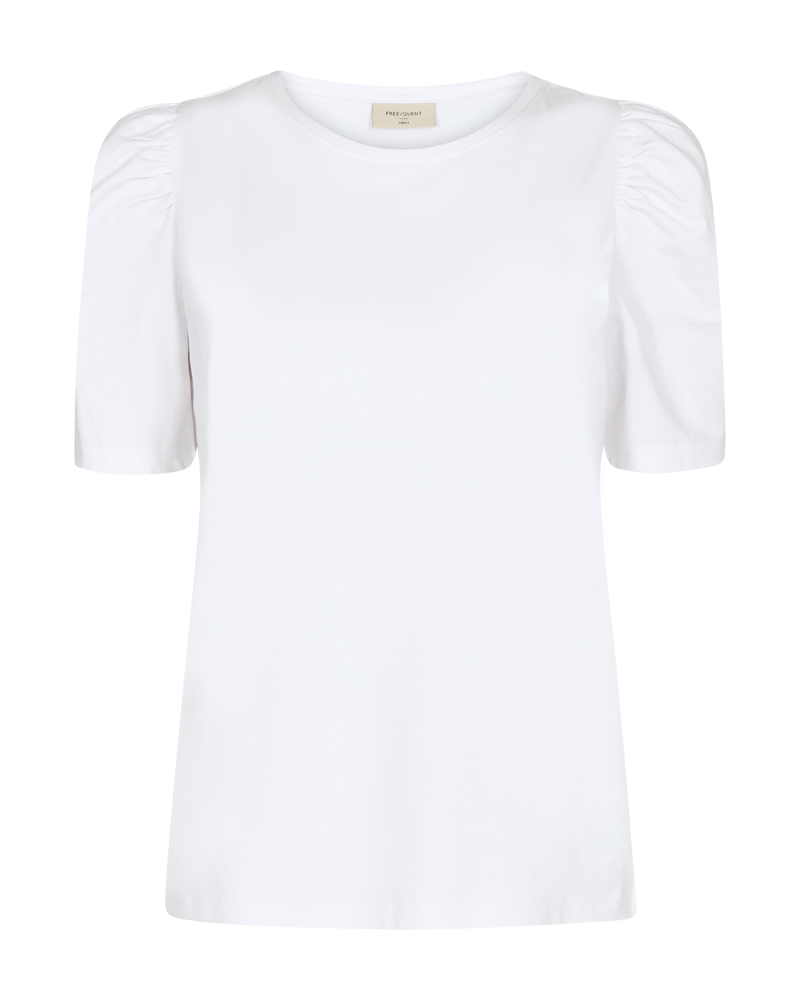 Fenja T-shirt Puff Women Brilliant White Freequent