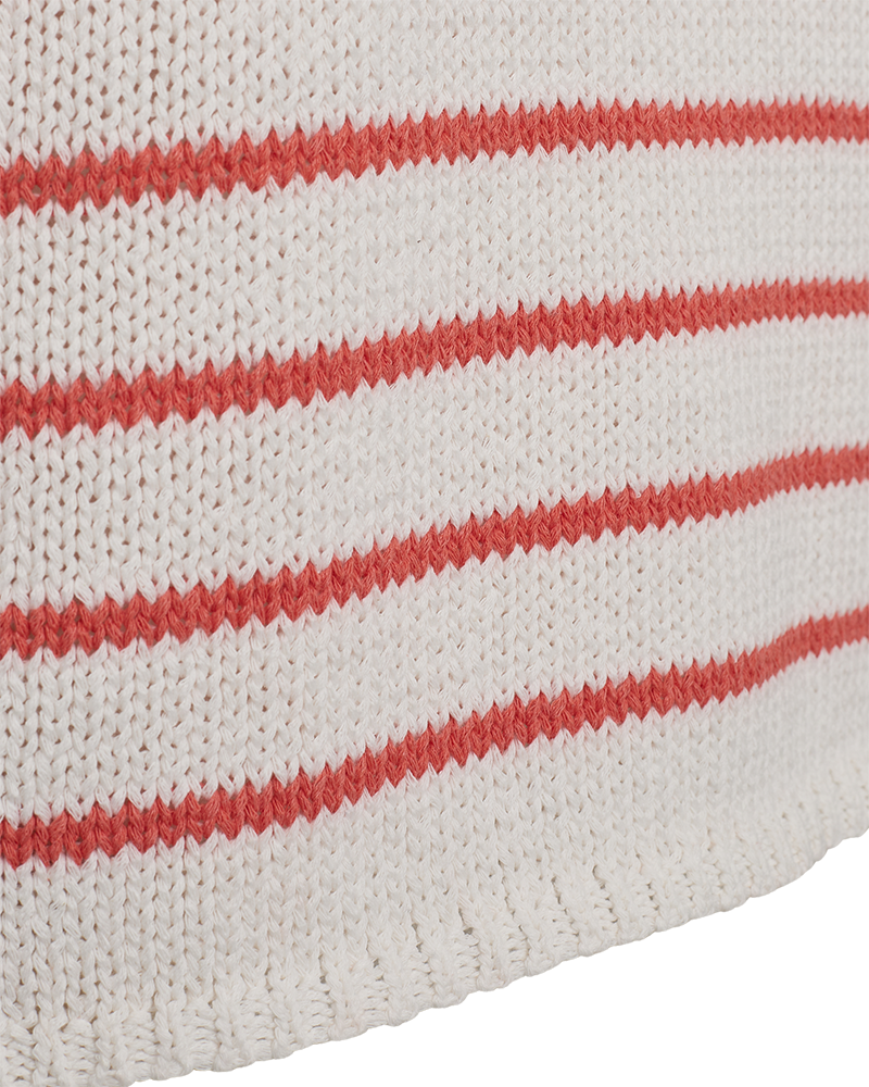 Grande Pullover Dam Brilliant White W Hot Coral Freequent