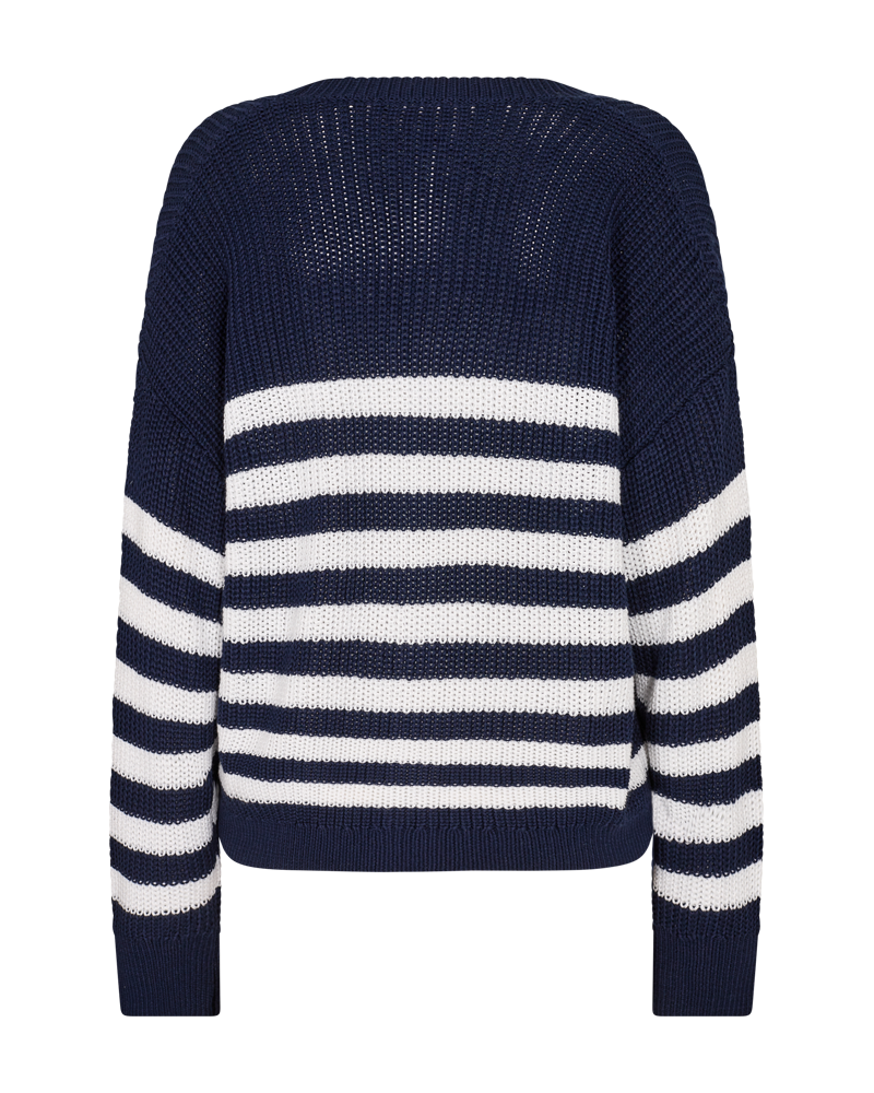Iben Cardigan Dam Navy Blazer w Black Freequent