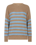 Iben Pullover Dam Desert Taupe w. Chambray Blue Freequent