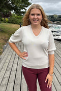 Joel Short-sleeved Pullover Women MoonBeam Freequent