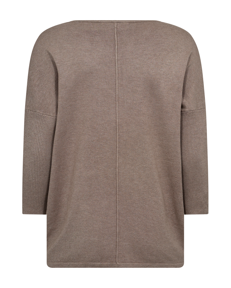 Jone PU Tröja Dam Desert Taupe Melange Freequent